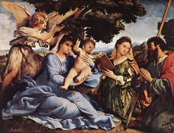 洛倫佐 洛圖 Madonna and Child with Saints and an Angel